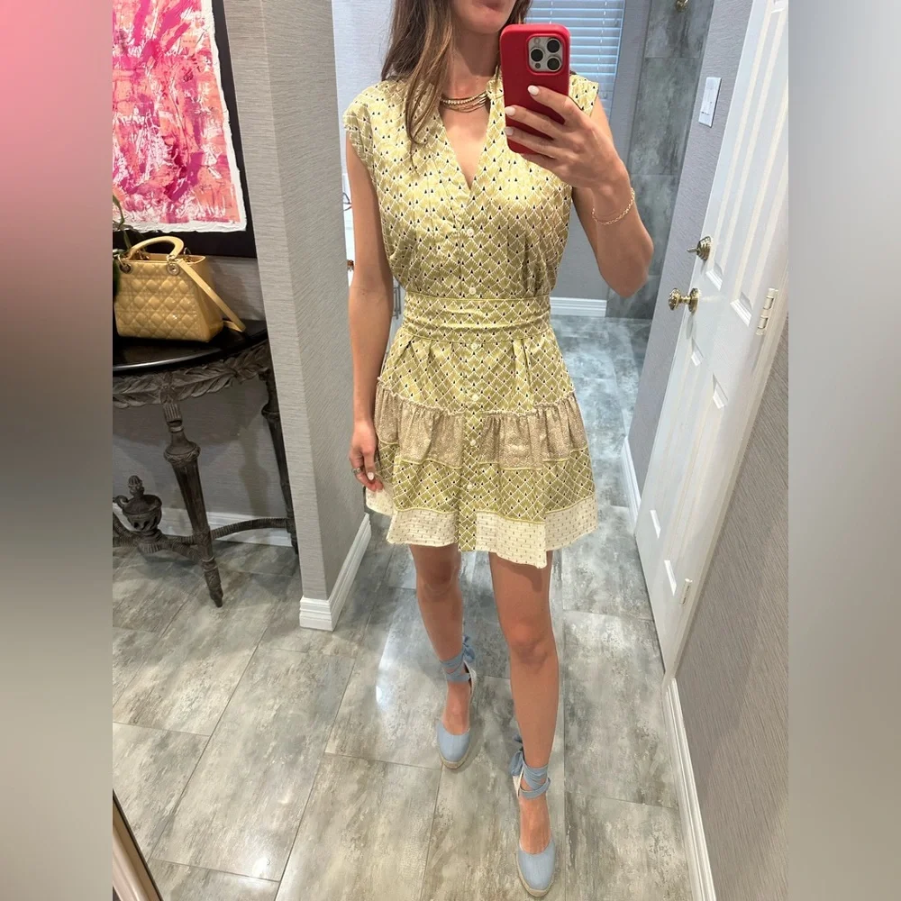 Pep’s Cannes mini dress• Gold Brocade Pompadour - Picture 3 of 6
